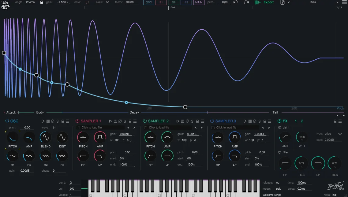 The Him DSP Kick Ninja (Kick Generator)