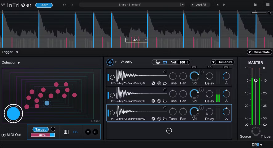 Waves InTrigger (Drum replacer)