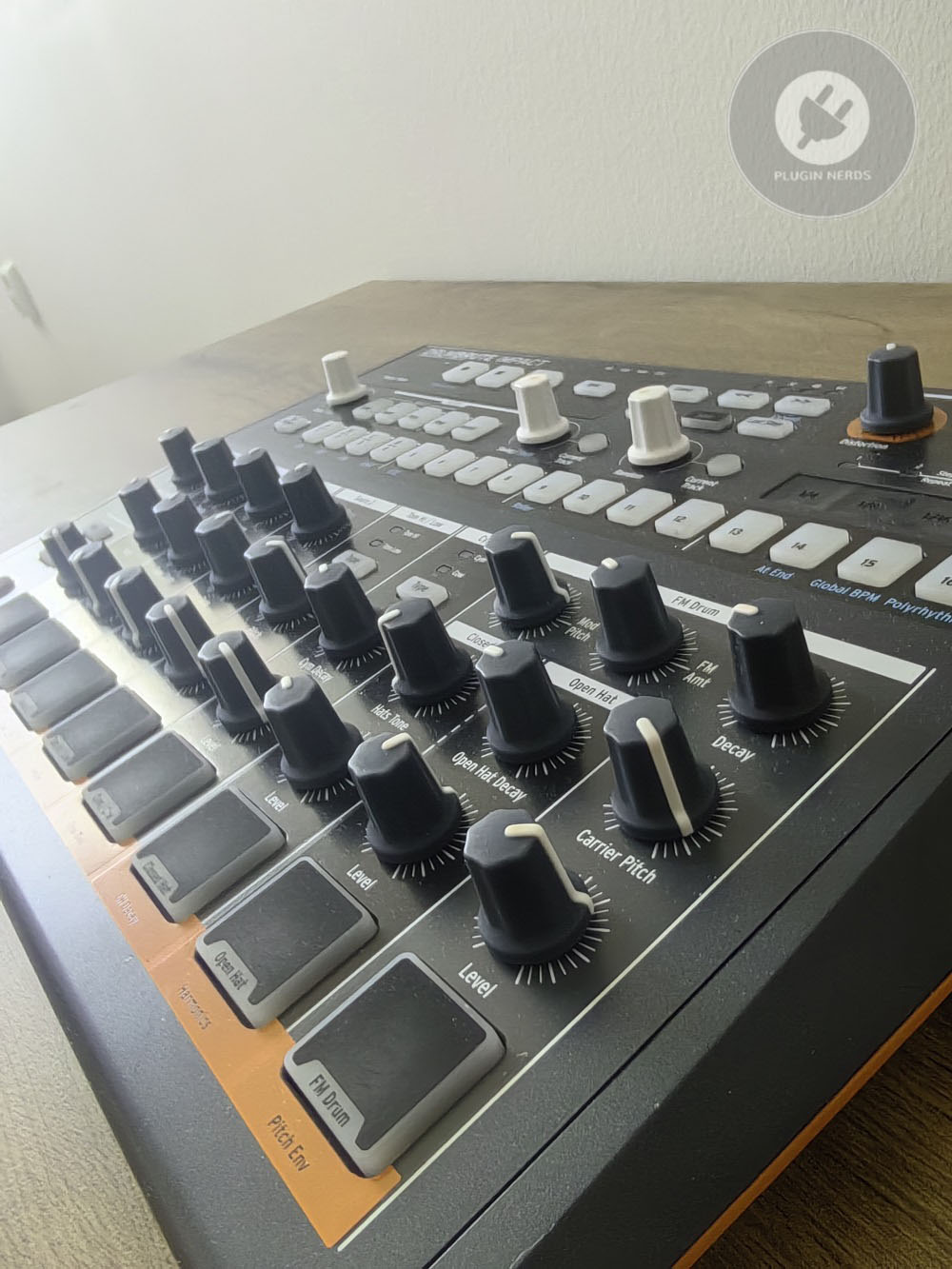 Great drum machine from Arturia called DrumBrute Impact