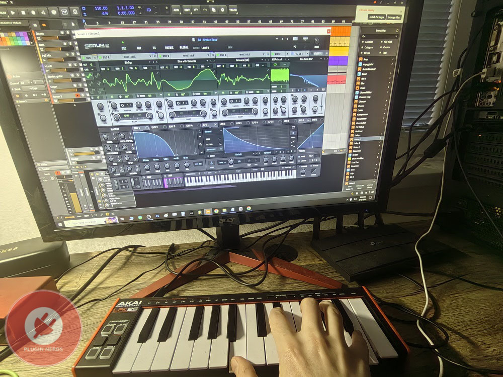 Using Akai Pro LPK25 MKII in Home Studio