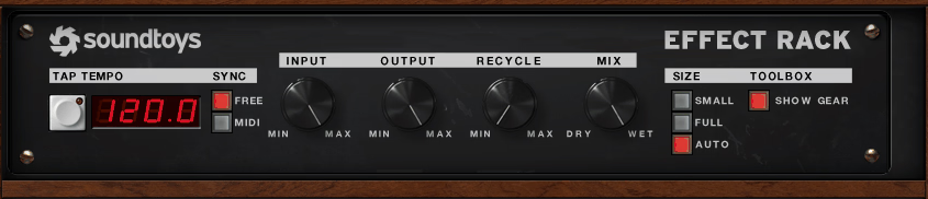 Global Rack Controls - SoundToys Effect Rack