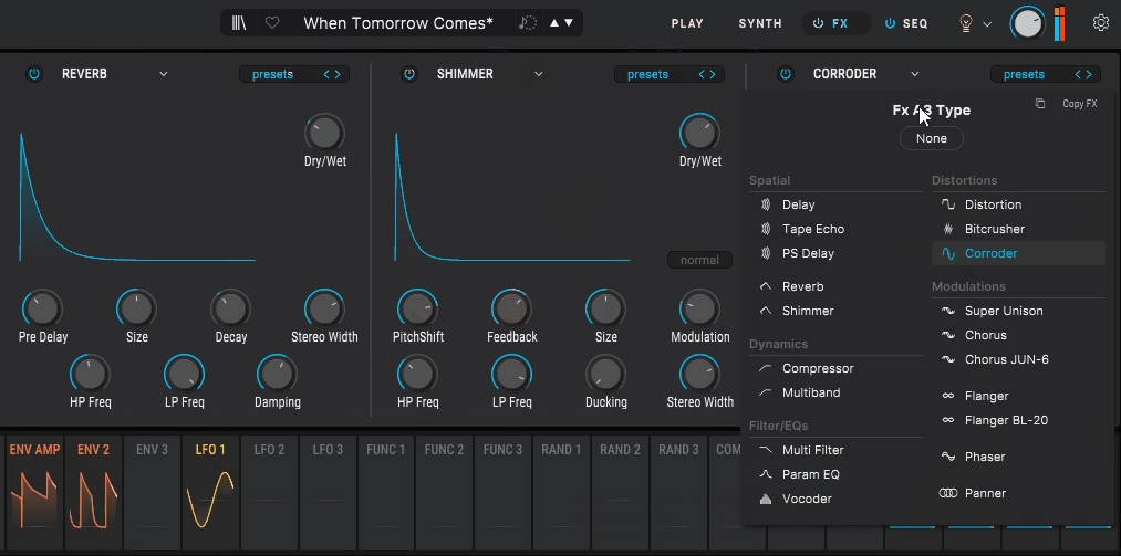 Arturia Pigments - Effects Section