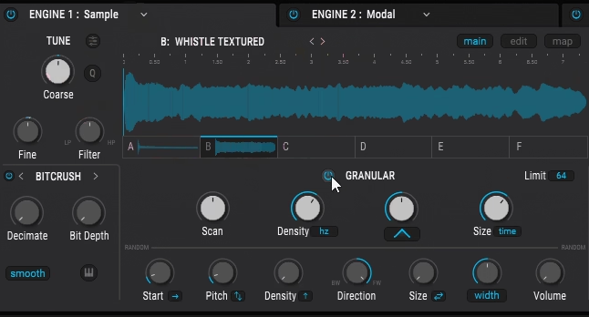 Arturia Pigments Granular Engine