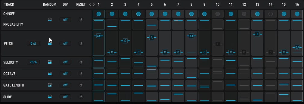 Arturia Pigments - Sequencer Section