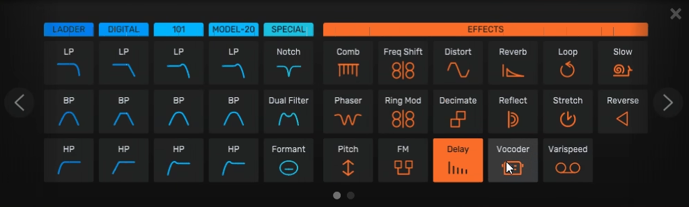 Devious Machines Infiltrator 2 - Effects Section