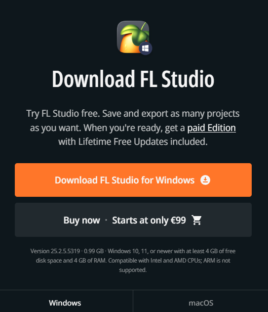 FL Studio Download Free