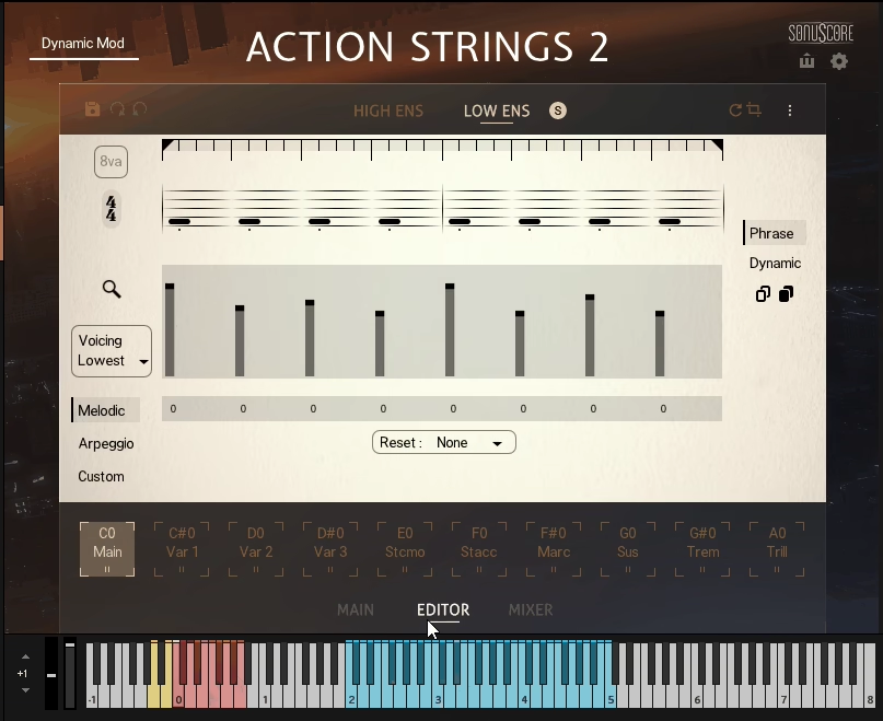 NI Action Strings 2 - Editor Page
