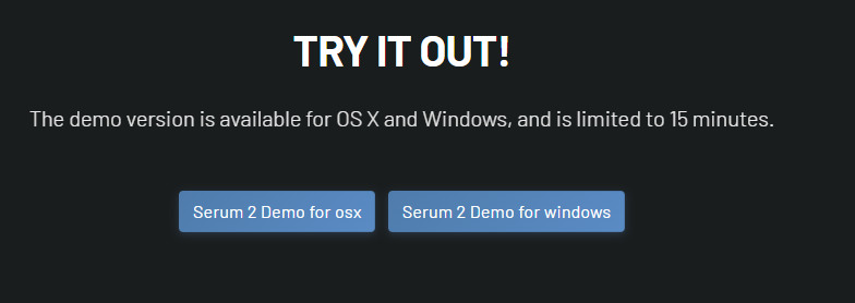 Serum 2 Demo Download