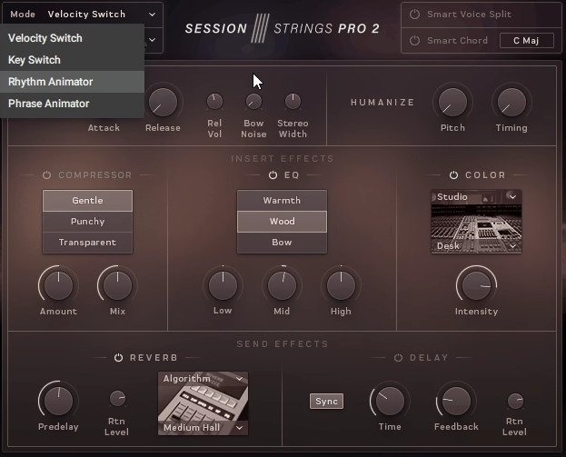 Session Strings 2 Pro Review - Effects Section