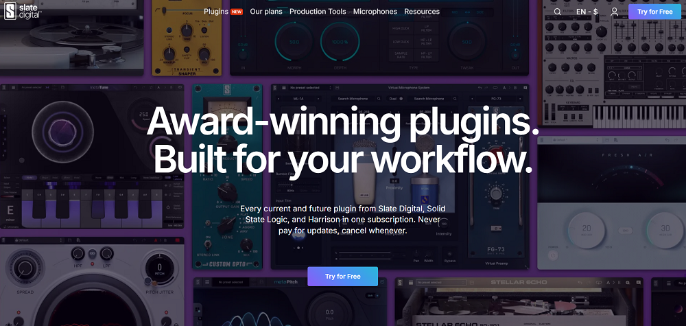 Slate Digital Homepage