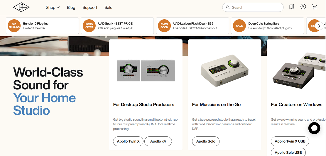 UAD Audio Interfaces