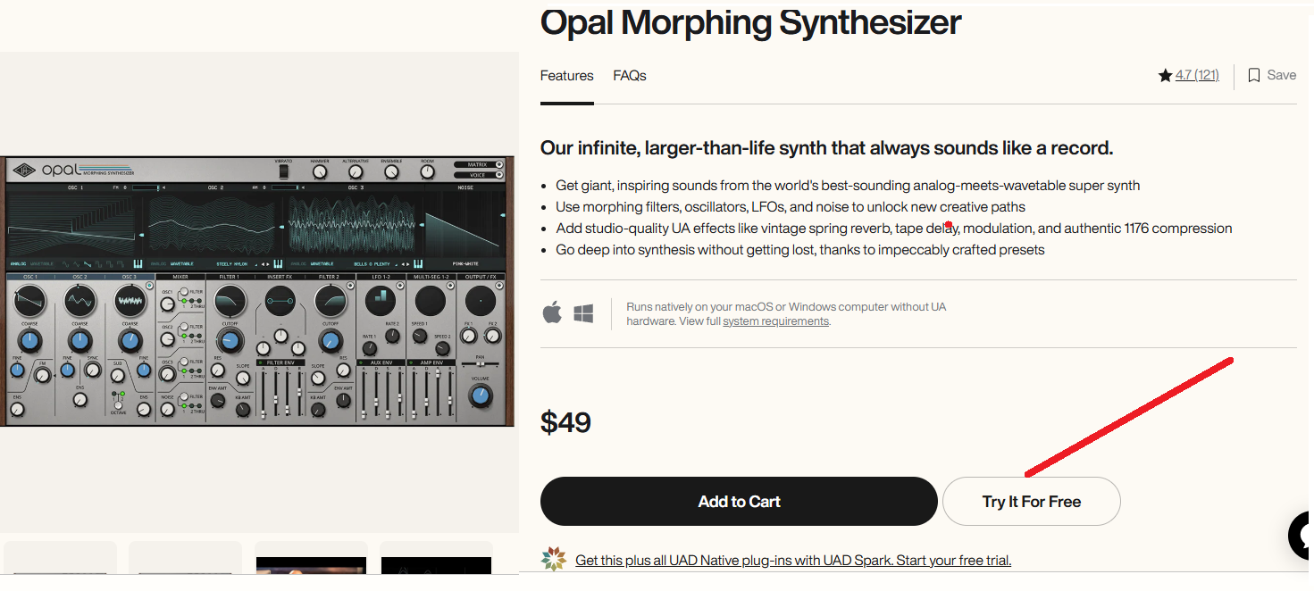 UAD Opal - Product Section