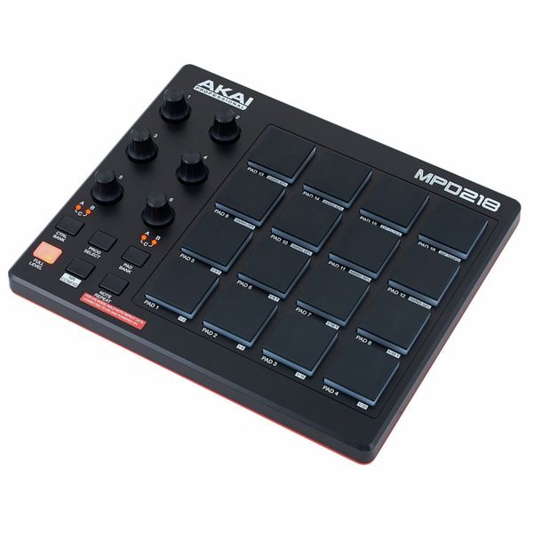 Akai MPD 218 USB MIDI pad controller with MPC pads and knobs