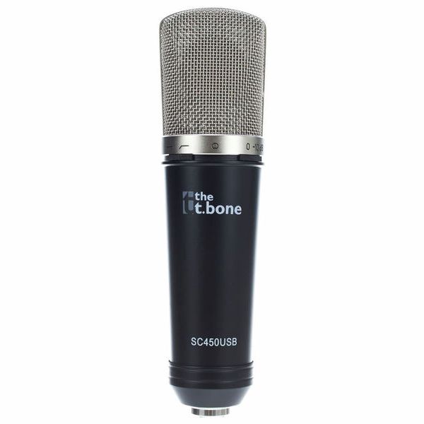 the t.bone SC 450 USB large diaphragm studio condenser microphone with low cut and pad