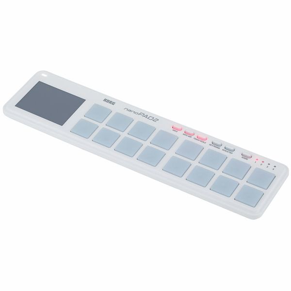 Korg nanoPAD 2 white compact USB MIDI pad controller with X-Y touchpad